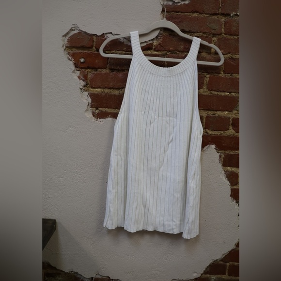 ANHTOPOLOGIE ** White Zadkine Sweater Tank 3X - Picture 3 of 9